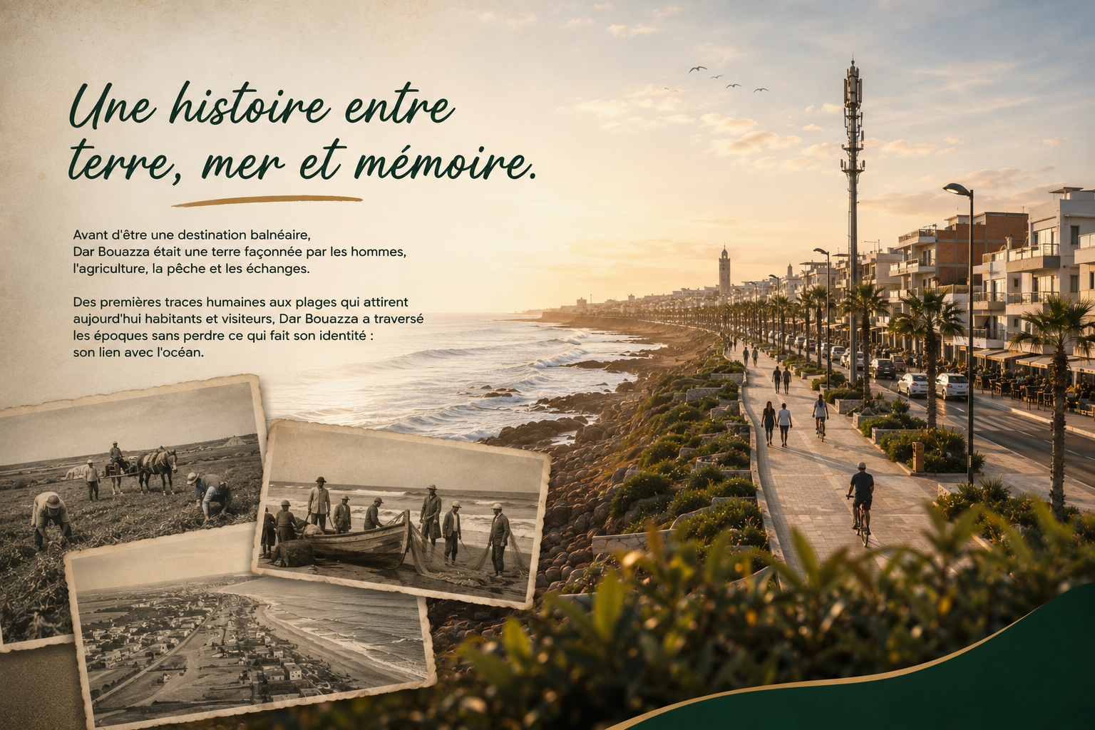 Une histoire entre terre, mer et mémoire à Dar Bouazza