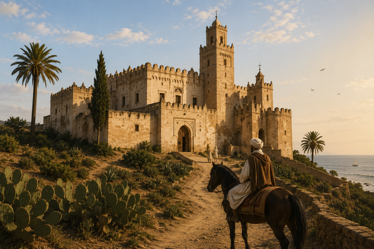La Kasbah de Dar Bouazza près de l’océan